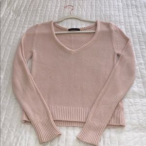 Brandy Melville V Neck Blush Sweater